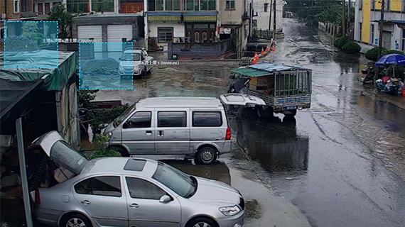 建筑物料乱堆放识别